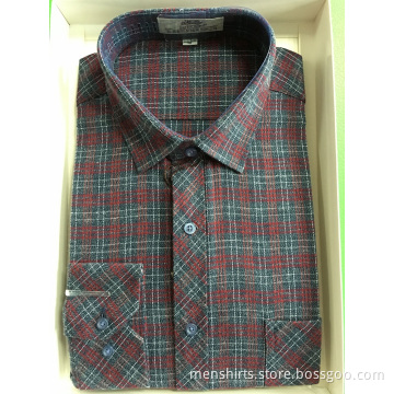 Long Sleeve Cotton Check Shirt